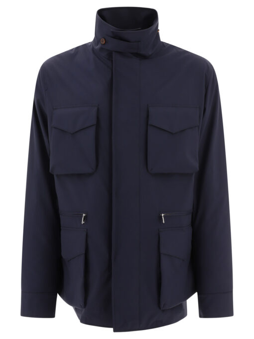 Technical fabric safari jacket