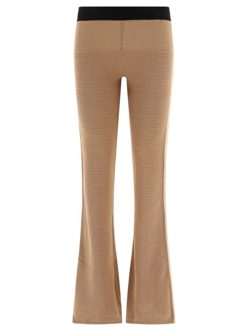 "Logo Tape" knitted trousers