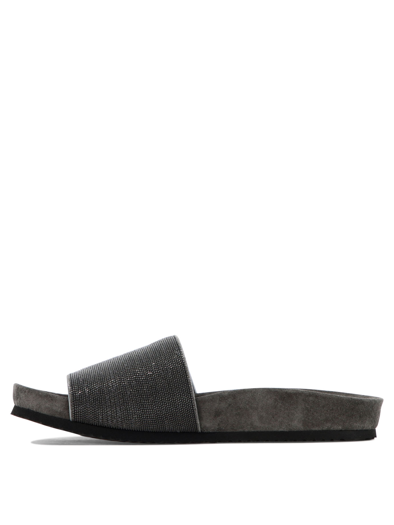 Suede "Precious" slides - Image 3