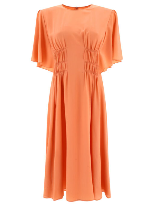 Draped midi dress