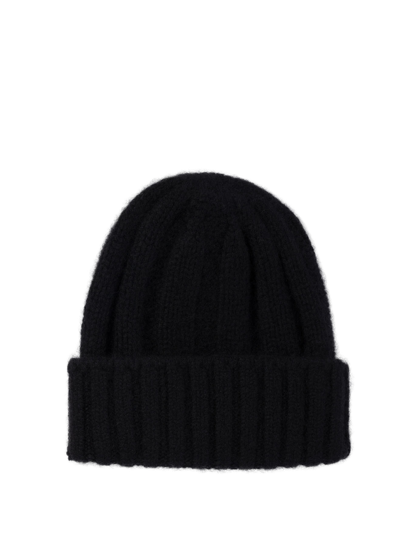 Ribbed cashmere beanie