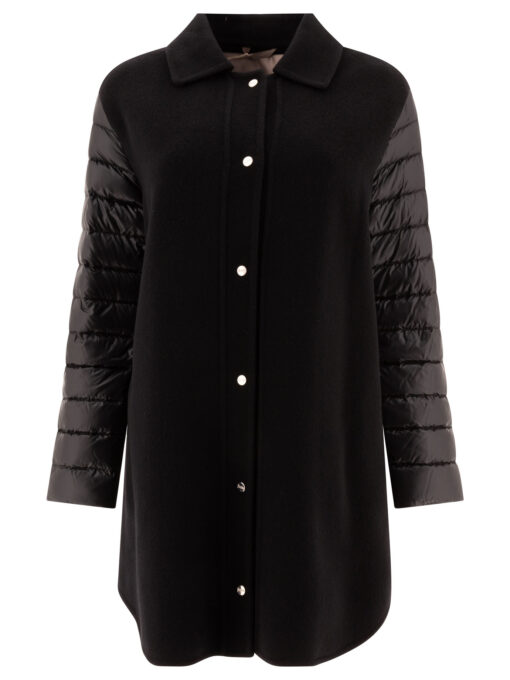 Wool down coat