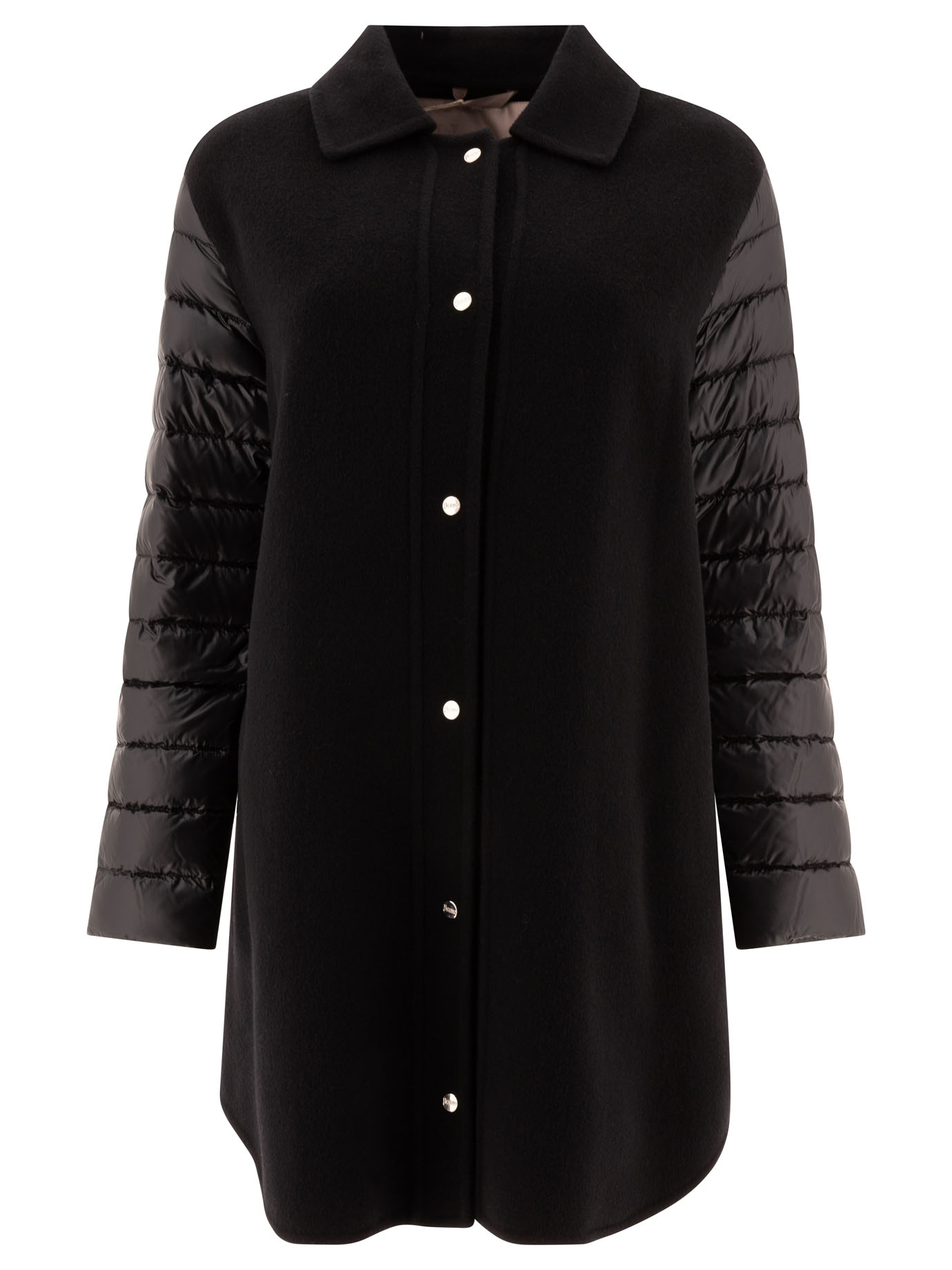Wool down coat