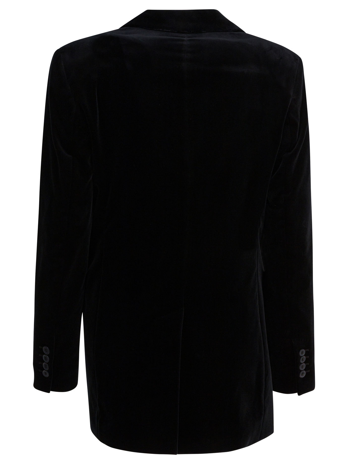 Double-breasted velvet blazer - Image 2