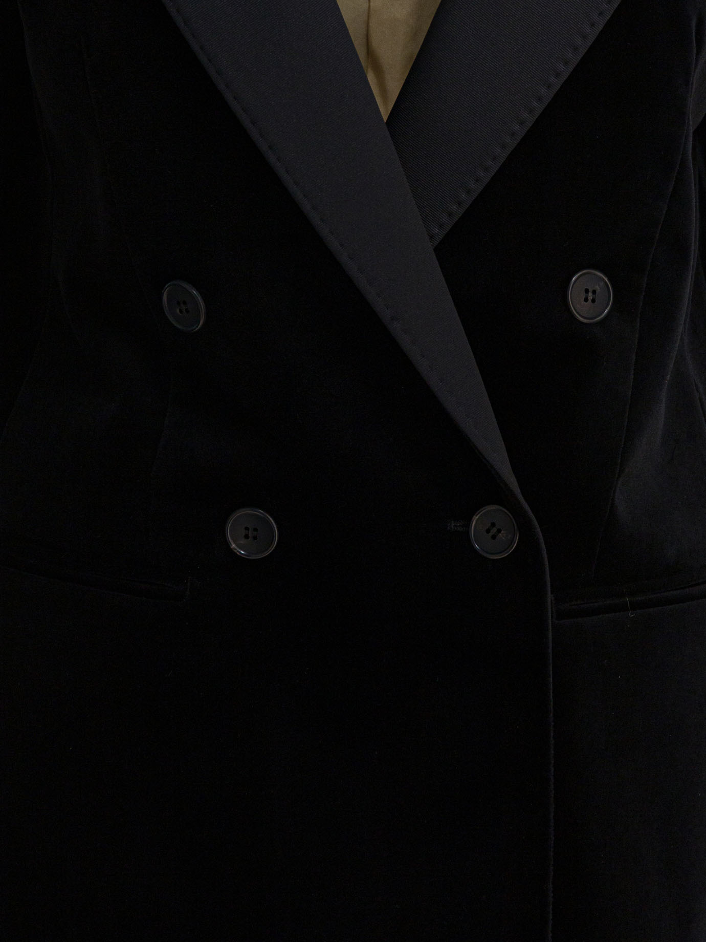Double-breasted velvet blazer - Image 3