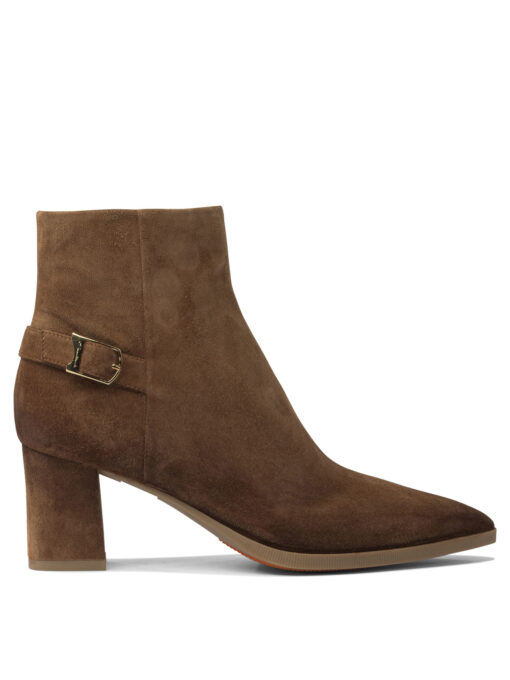 Suede ankle boots 65mm