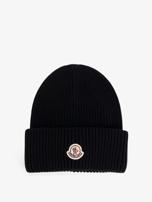 Wool and cashmere beanie hat