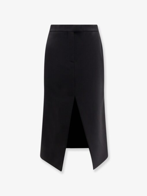 Midi wool skirt
