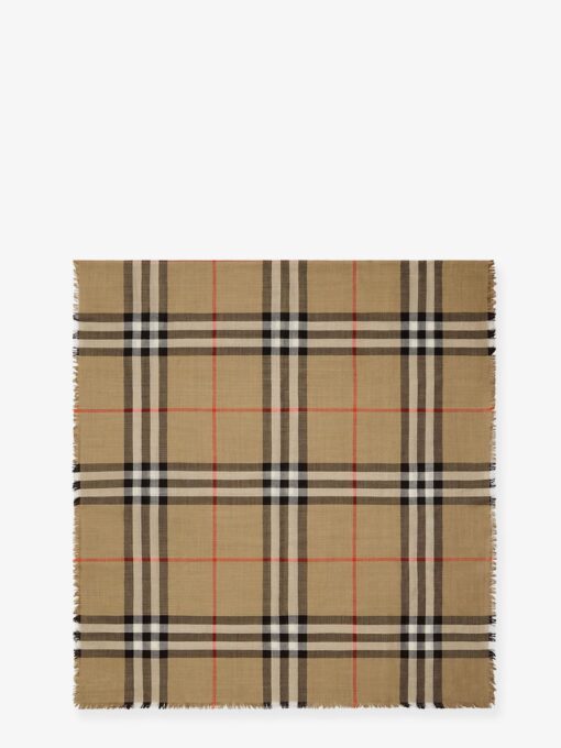 Certified wool and silk scarf