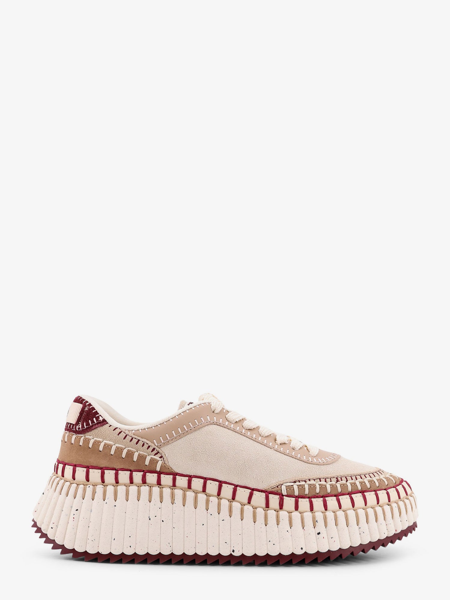 Nama low-top suede sneakers with leather inserts