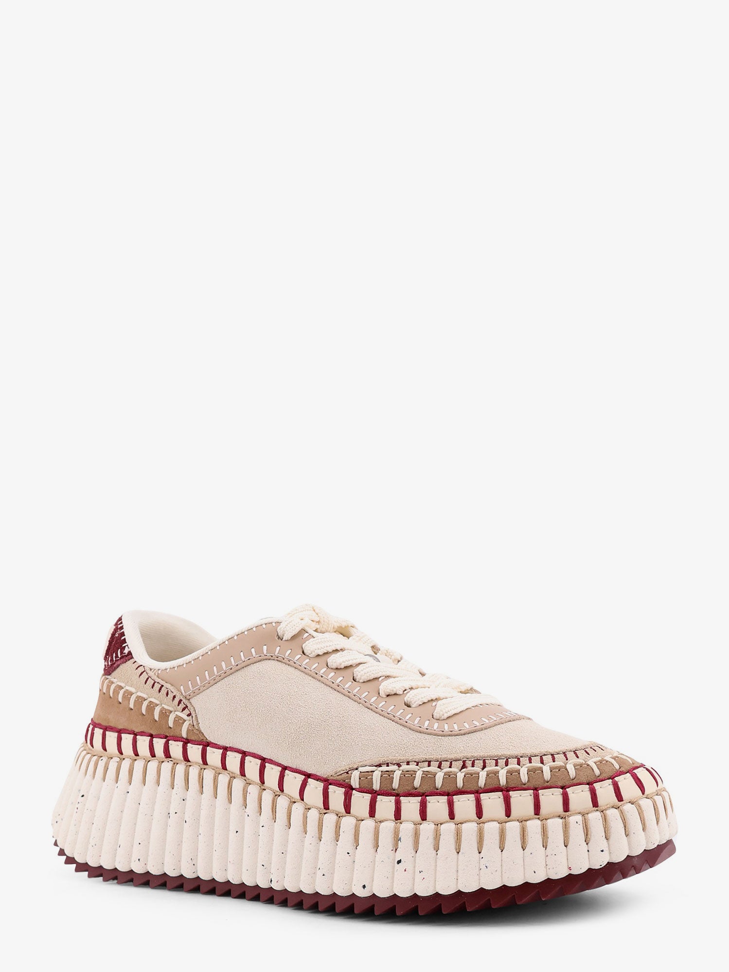 Nama low-top suede sneakers with leather inserts - Image 2