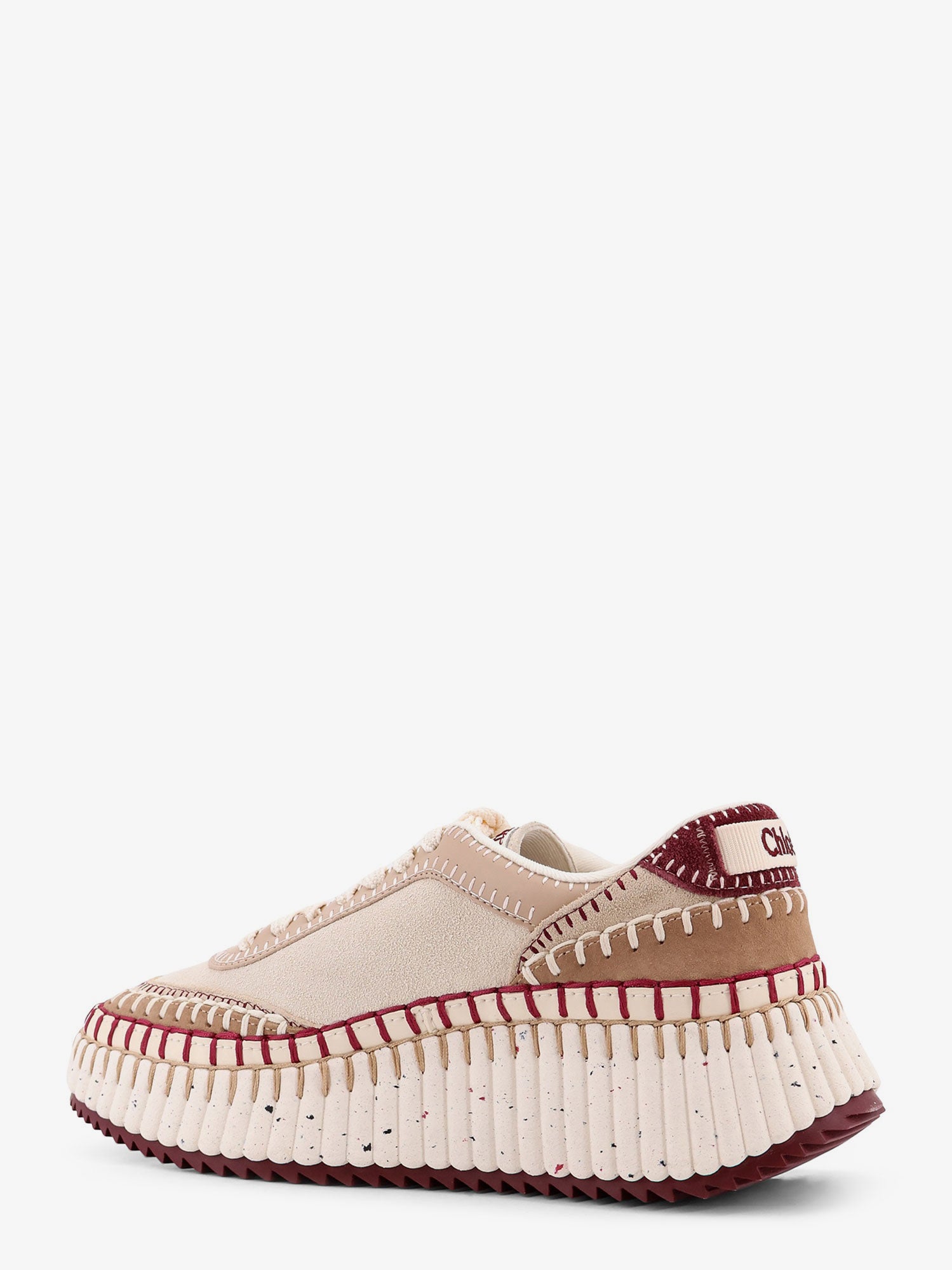 Nama low-top suede sneakers with leather inserts - Image 3