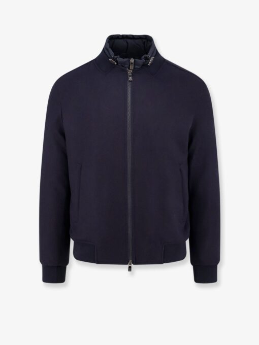 Padded cashmere blend jacket