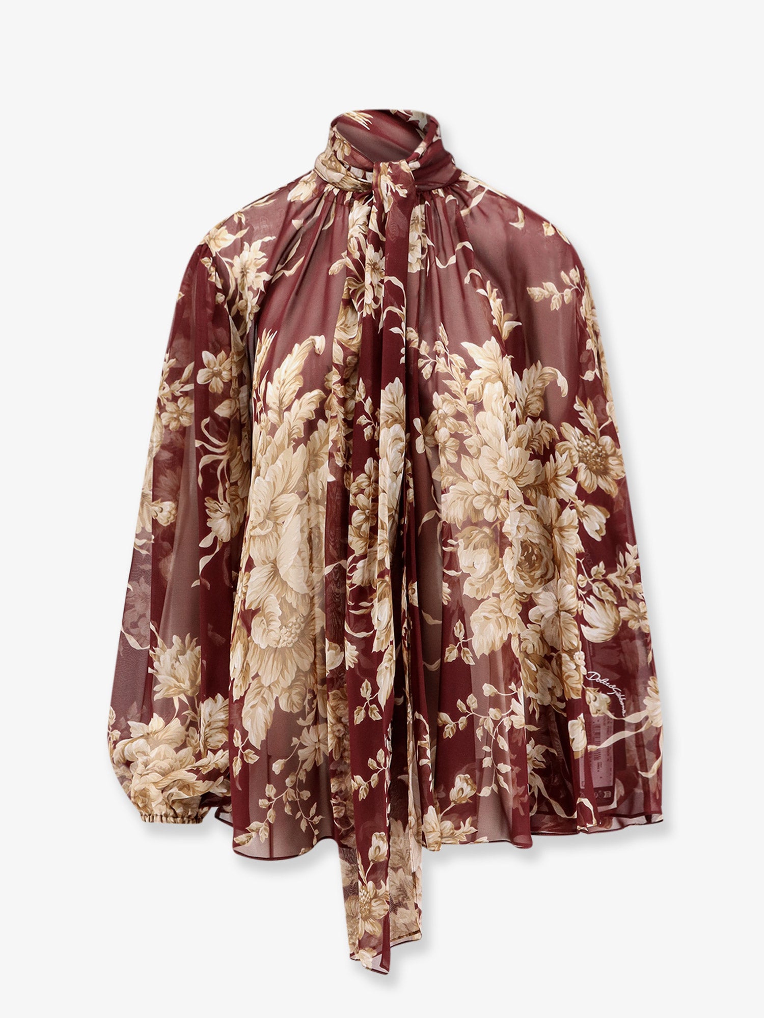 Chiffon shirt with Rose print