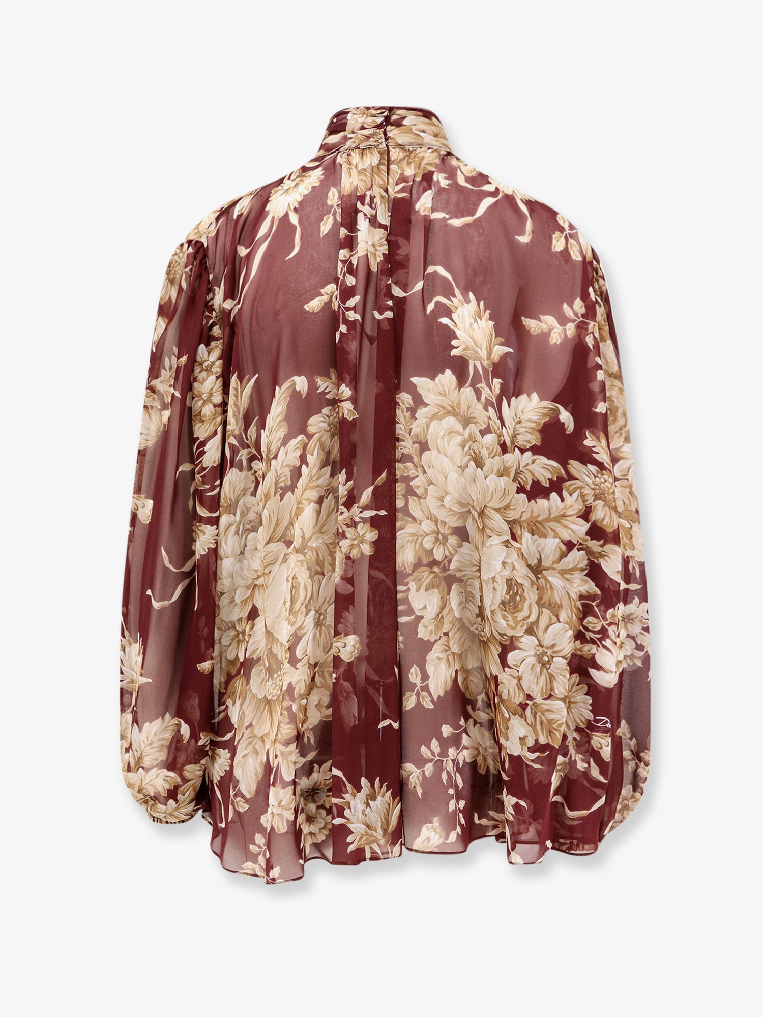 Chiffon shirt with Rose print - Image 2