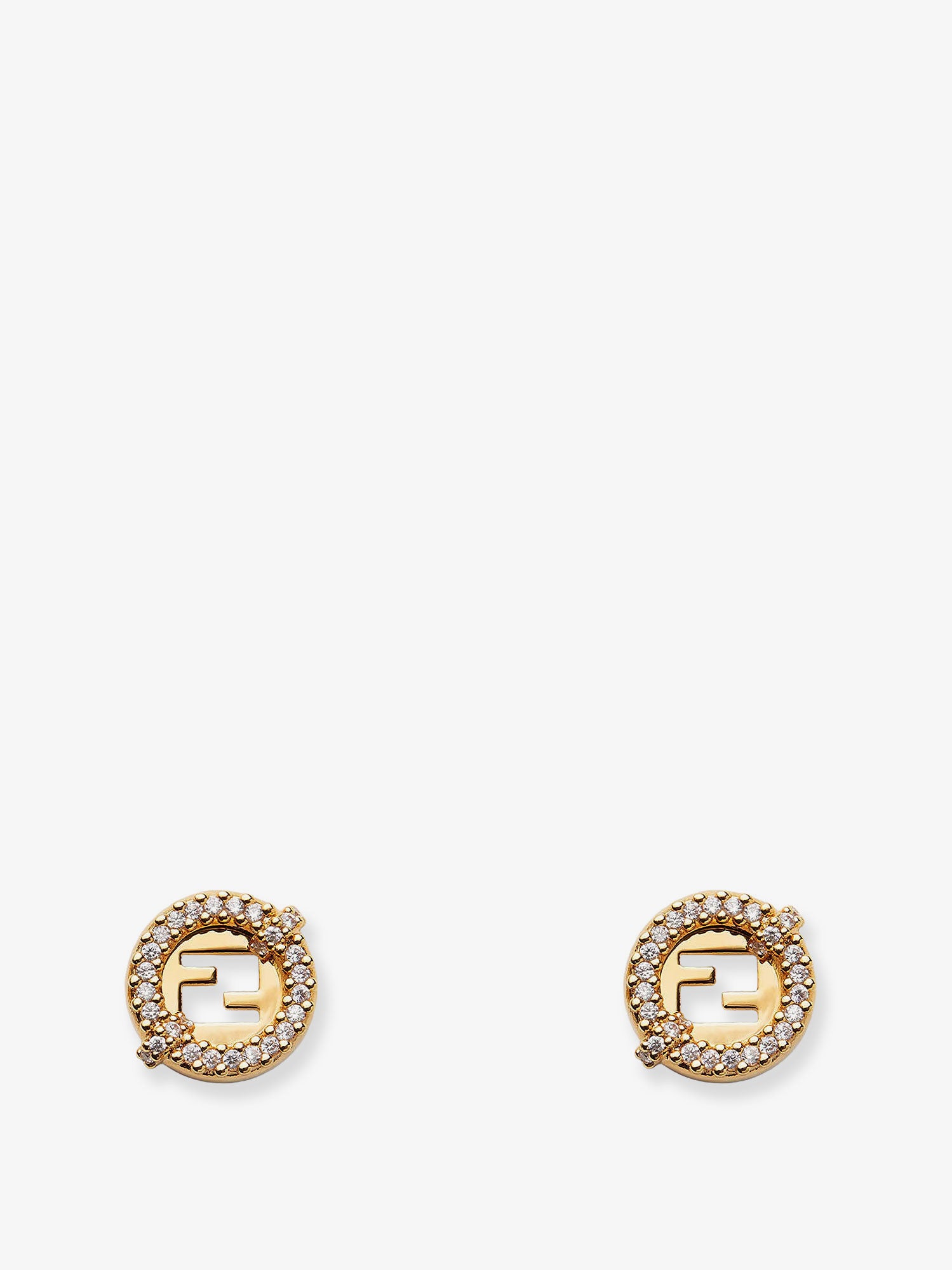 EverRound metal earrings with rhinestones
