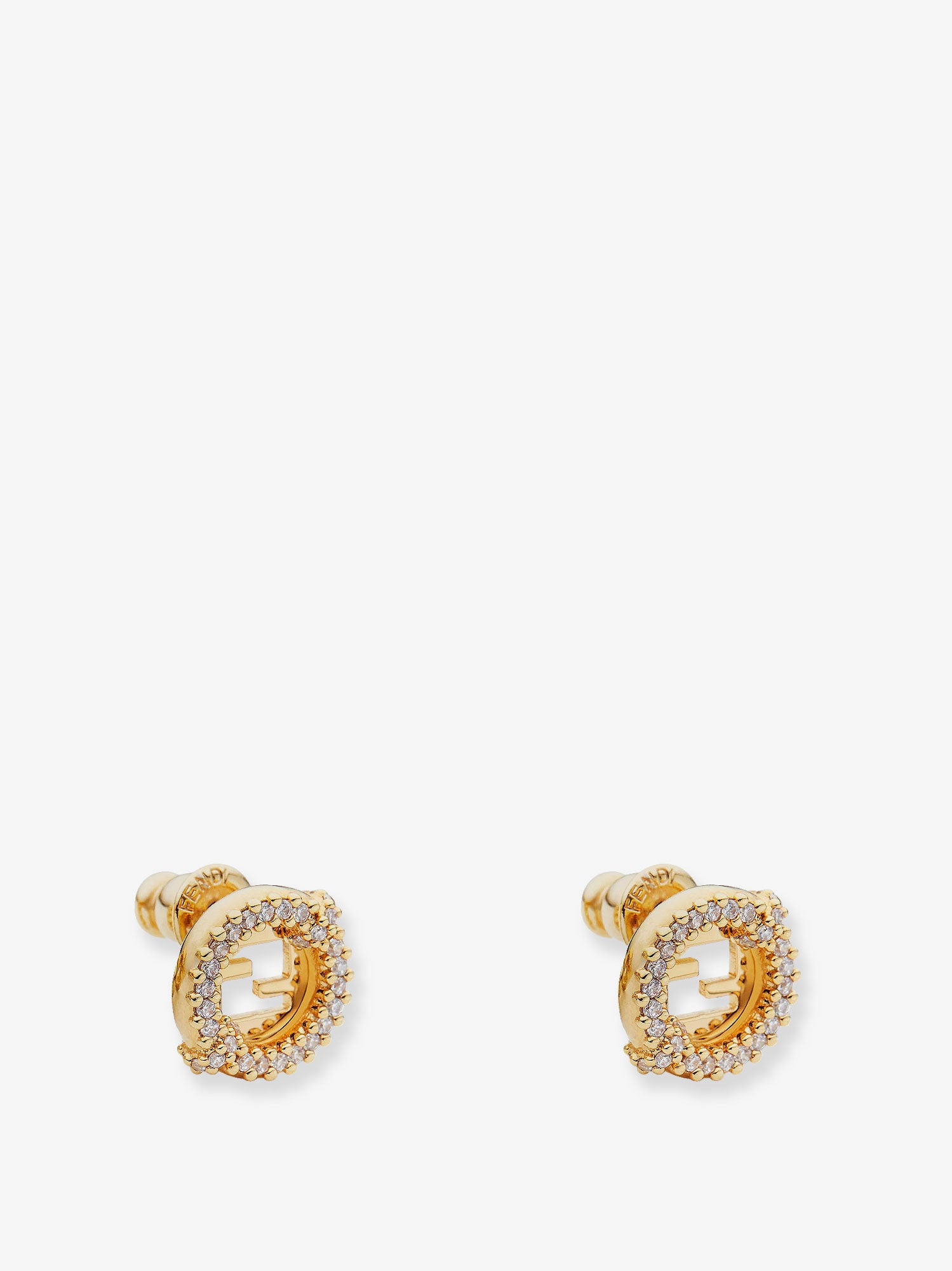 EverRound metal earrings with rhinestones - Image 2
