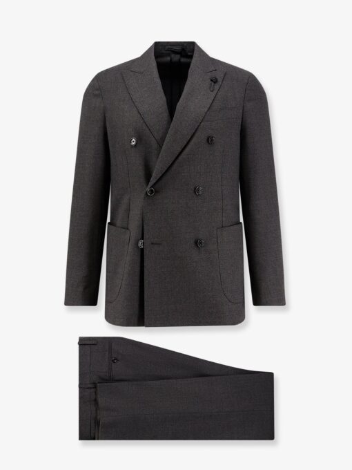 Roma double-breasted wool suit