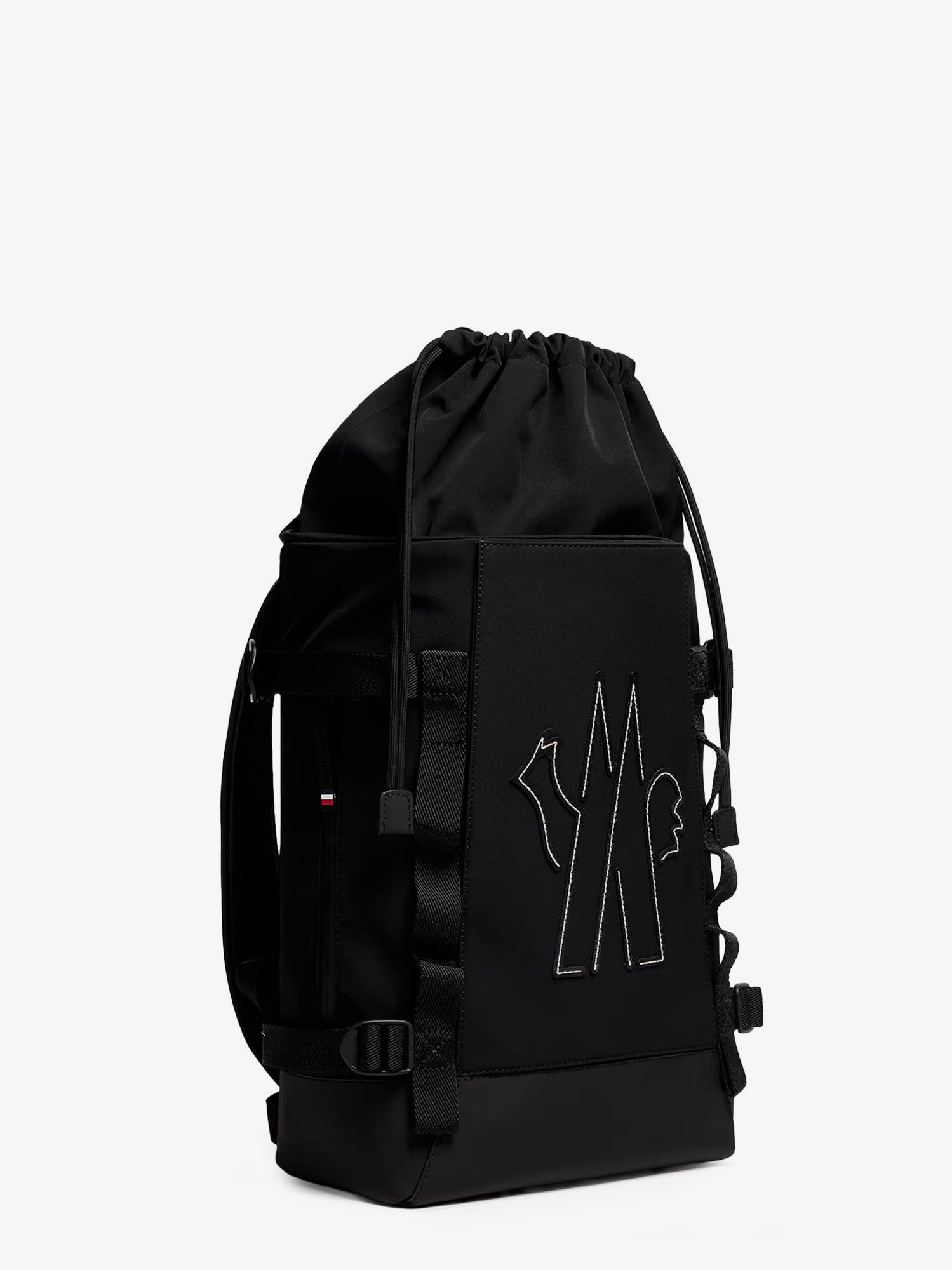 Nylon backpack with logo patch - Image 3