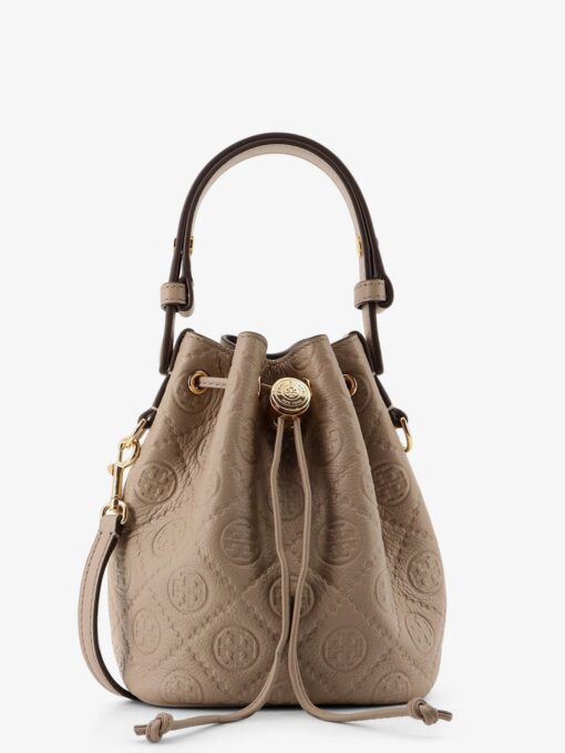 T Monogram Pebble Mini leather Bucket Bag