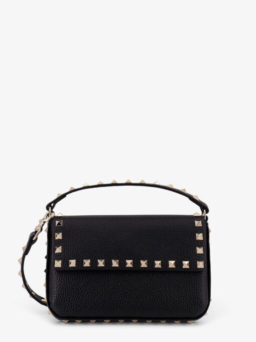 Rockstud leather shoulder bag