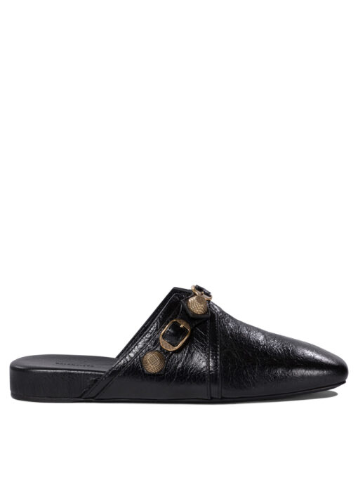 Slipper "Cagole" in pelle borchiata