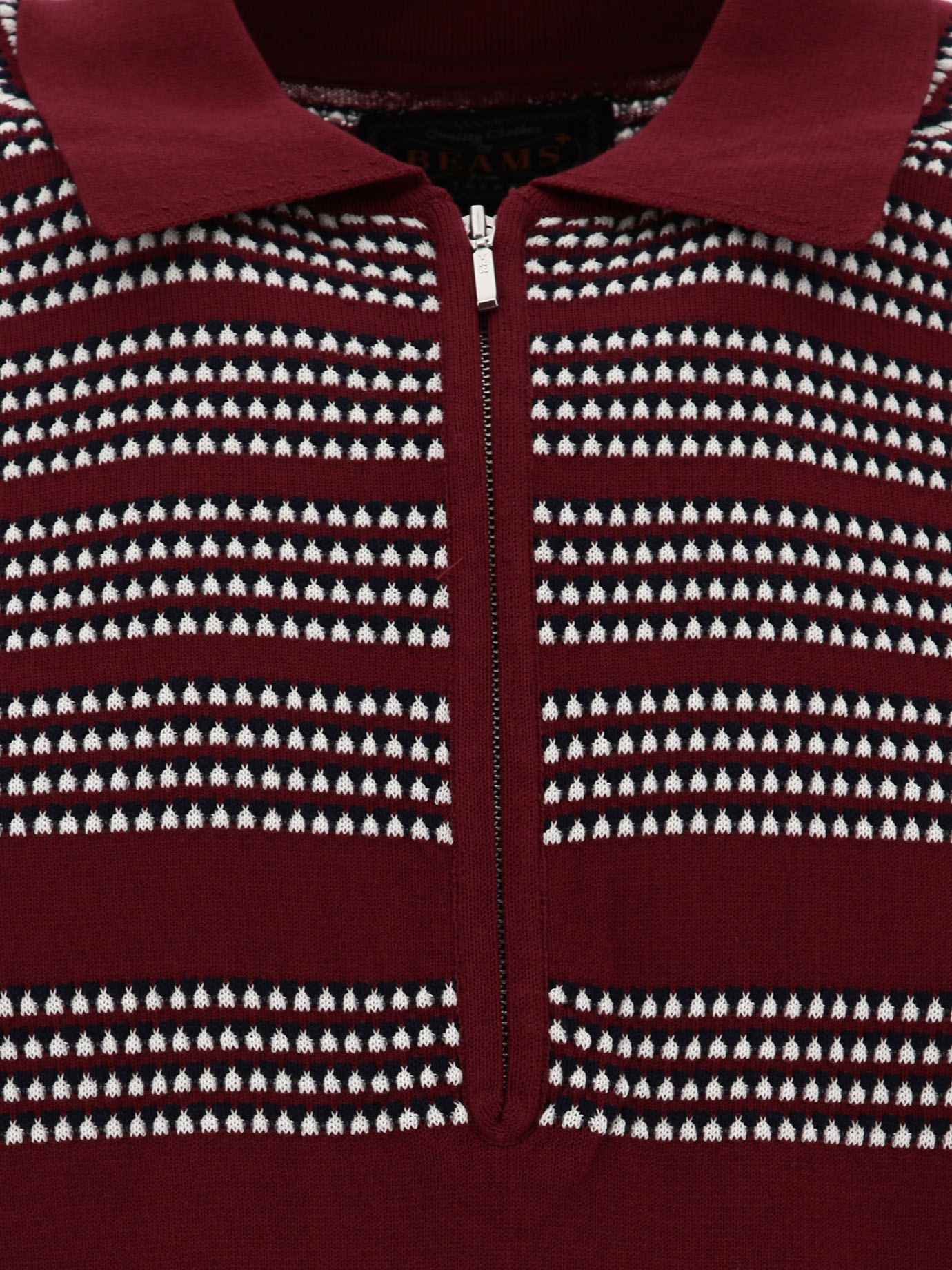 Half-zip jacquard polo shirt - Image 3