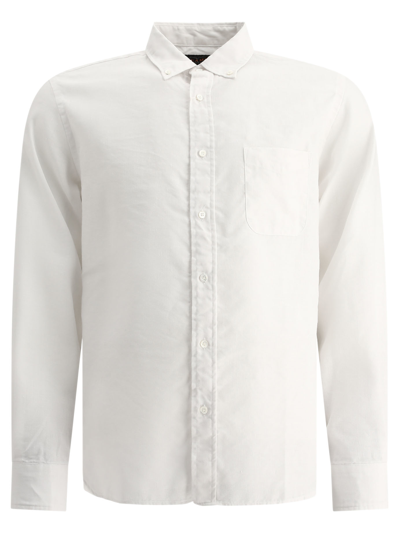 Linen shirt with chest pocket