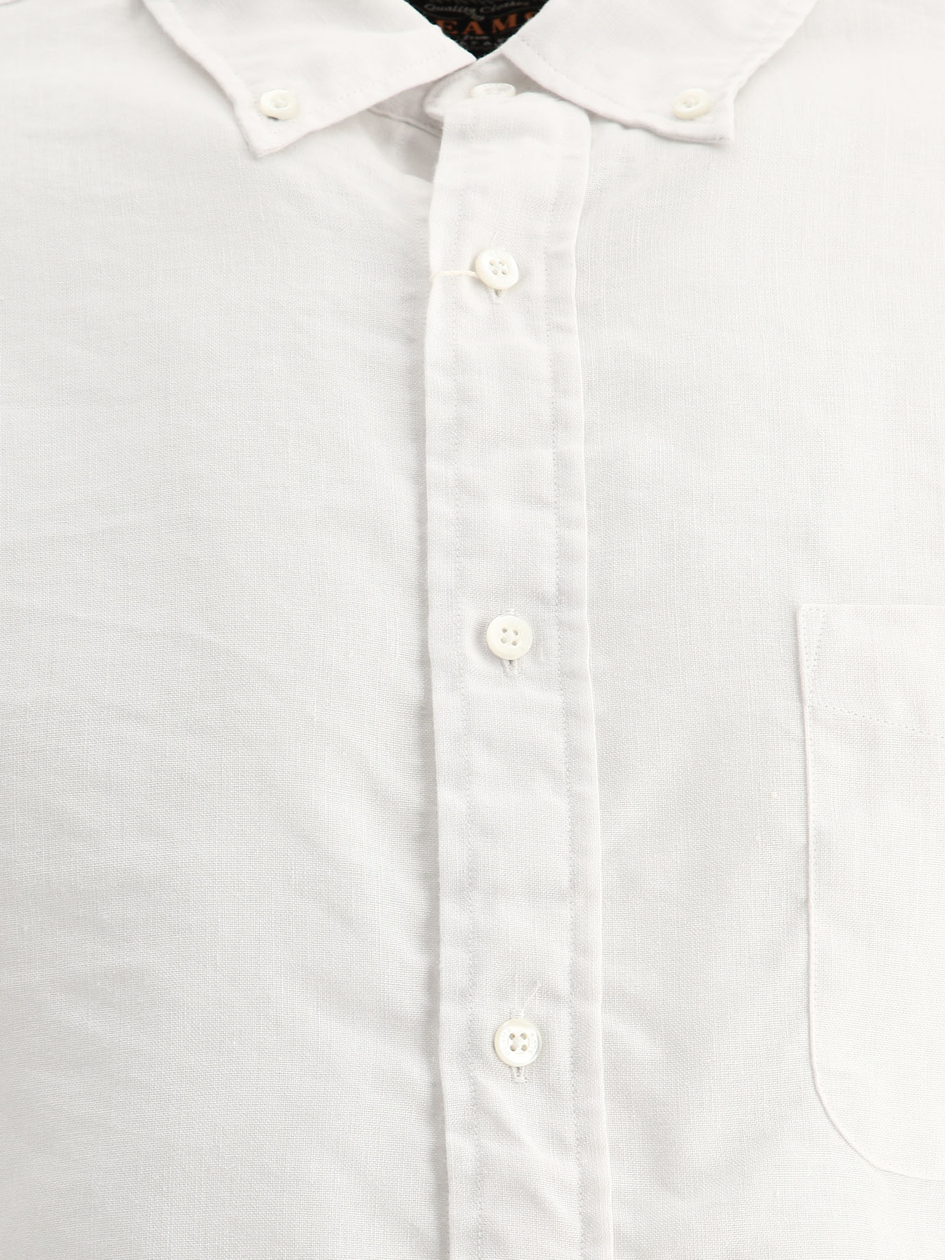 Linen shirt with chest pocket - Image 3