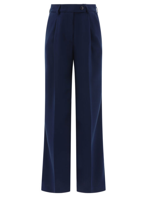 Tailored trousers with pressed crease