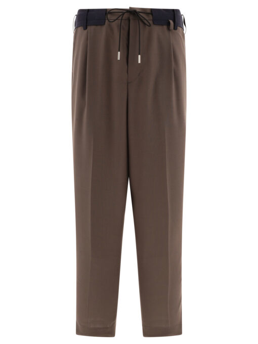 Tapered drawstring trousers