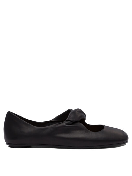 Twisted detail ballet flats