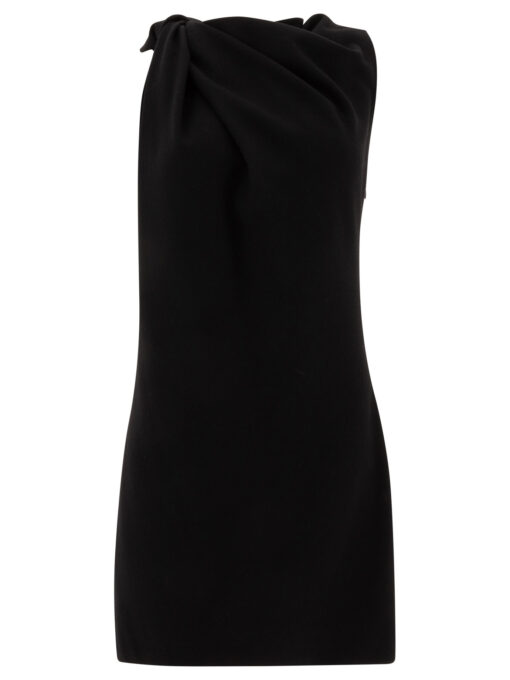 Knotted detail mini dress