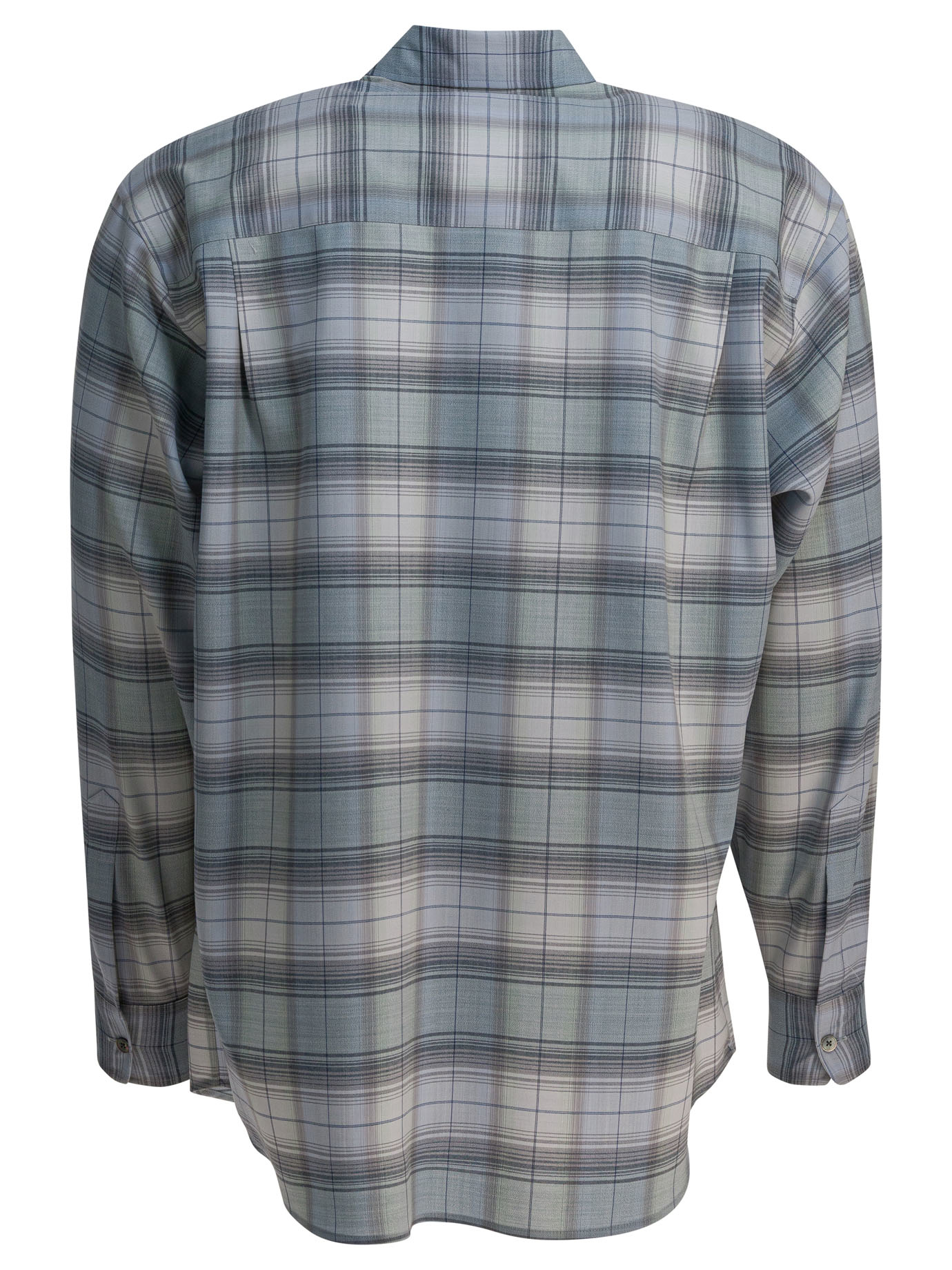 Check wool shirt - Image 2