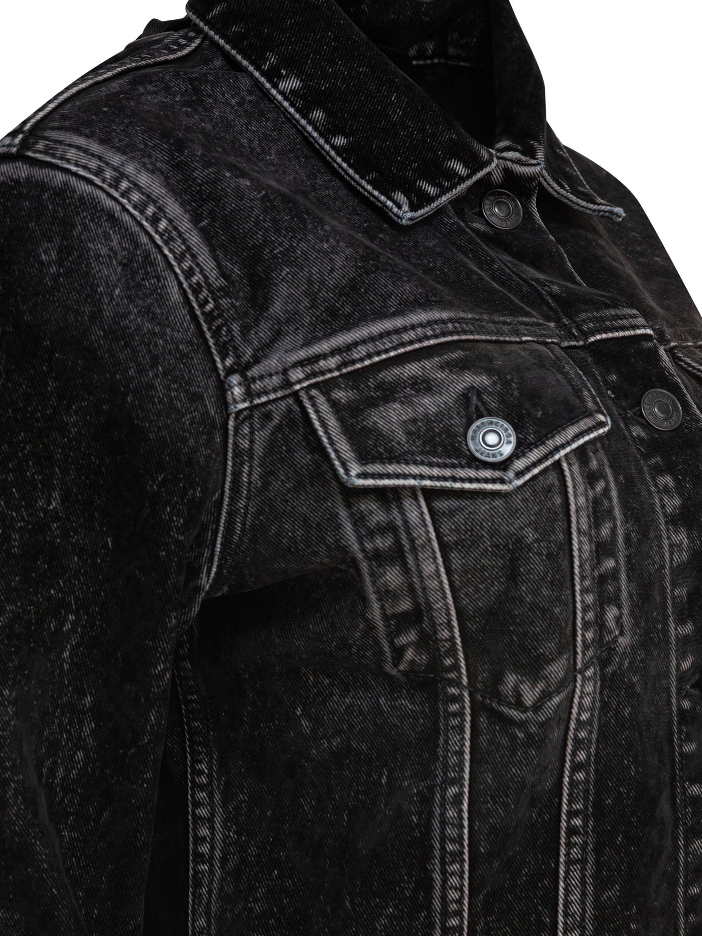 Denim jacket with laces - Image 3