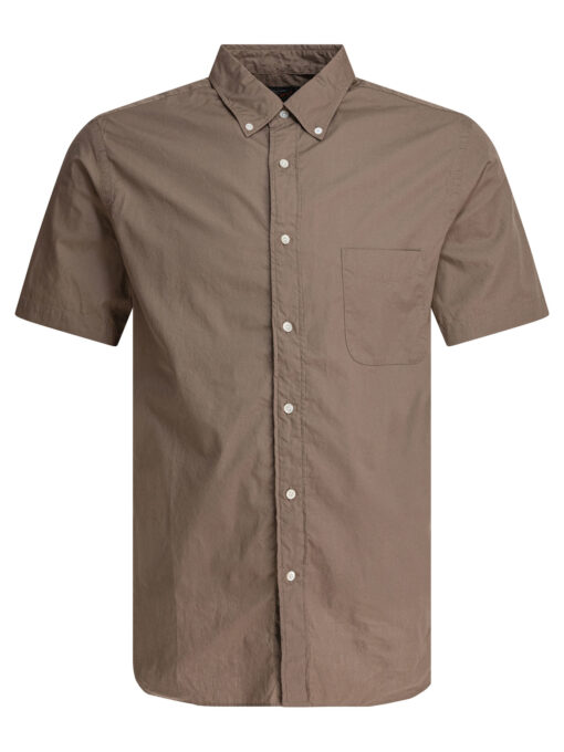 Shirt with button-down collar