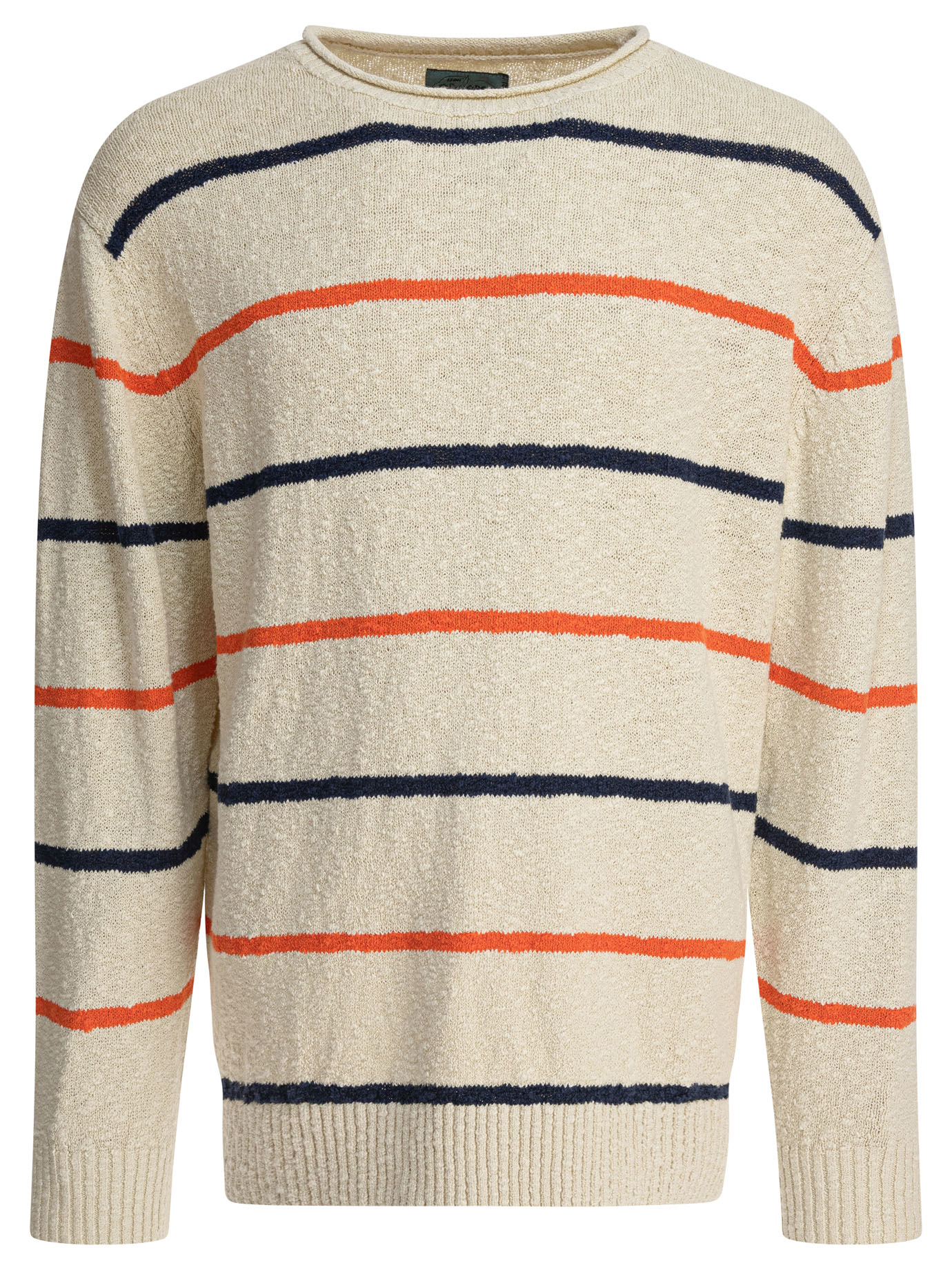 Striped crewneck sweater
