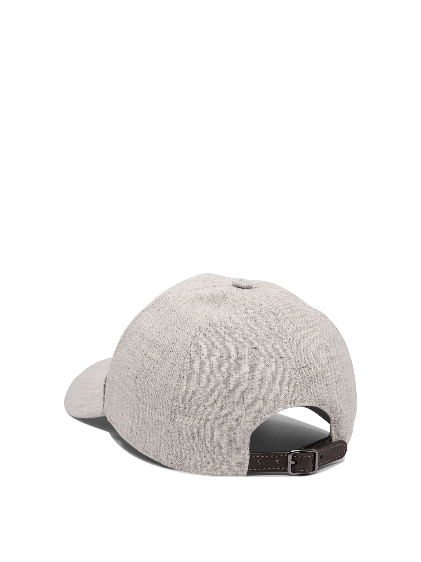 Linen Baseball Hat with Shiny Band - Image 3
