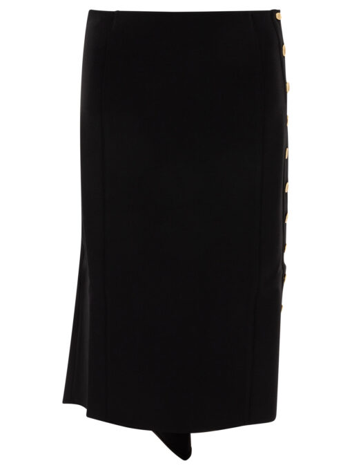 Milan stitch skirt with buttons