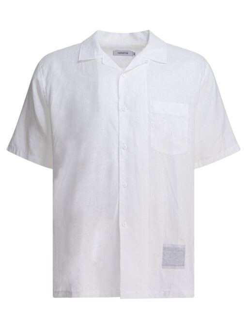 "Voyager" oxford linen shirt