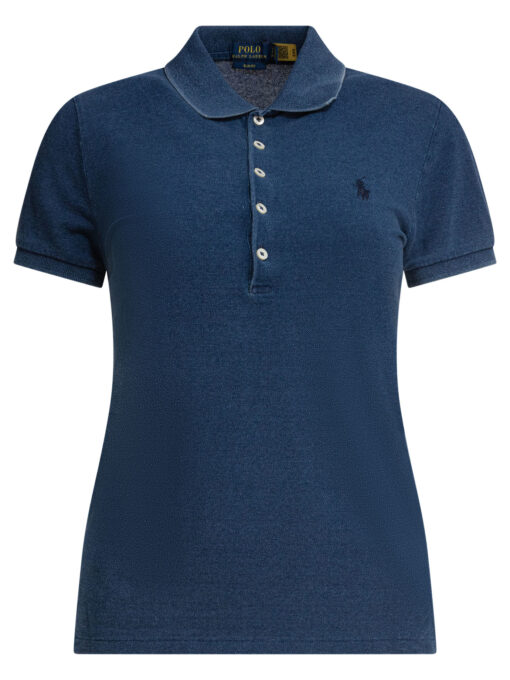 Slim-fit stretch polo shirt