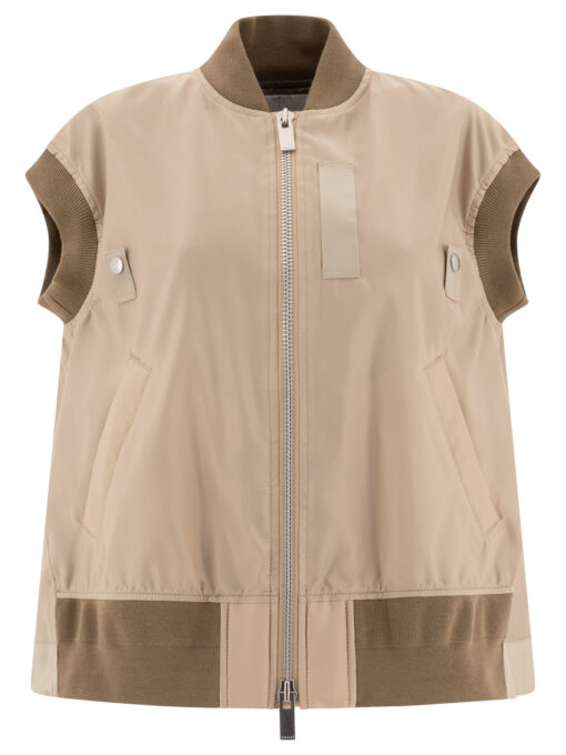 Nylon twill vest jacket
