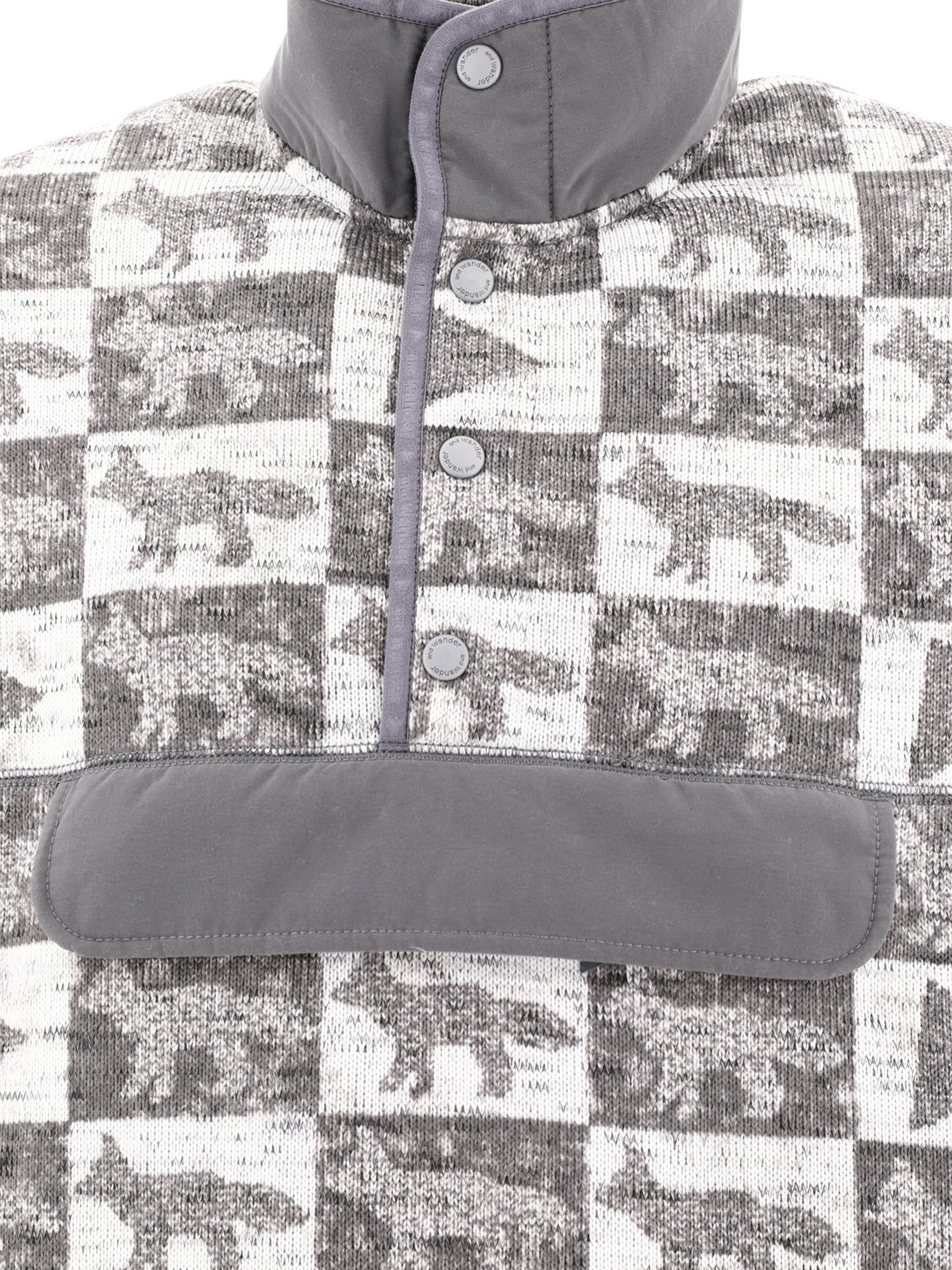 "and wander x Maison Kitsuné" crewneck - Image 3