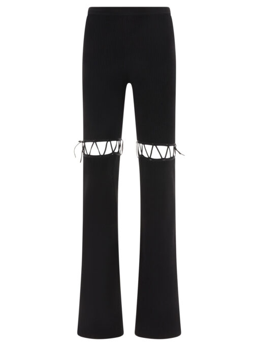 Flared laced leggings