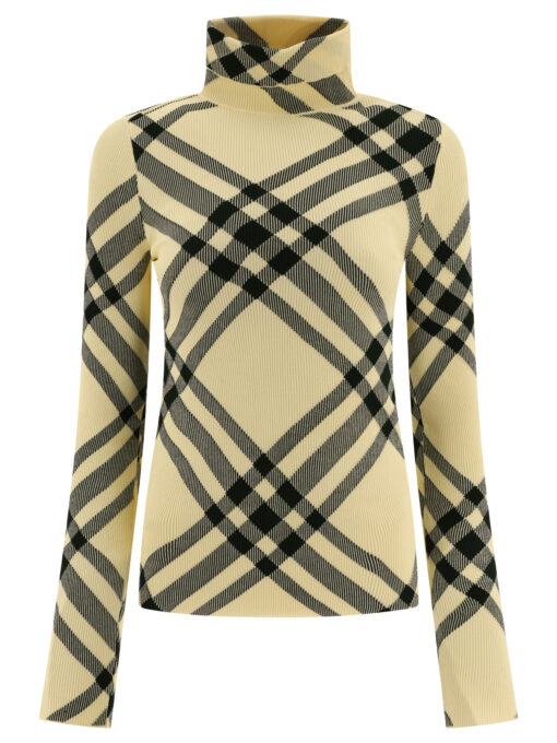 "Check" Turtleneck sweater