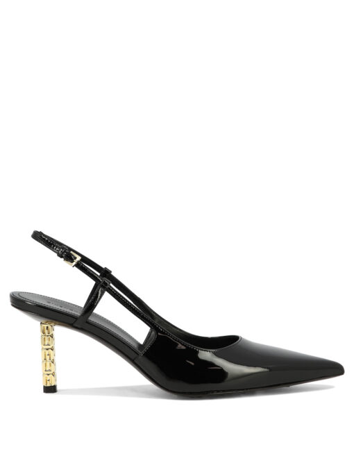 "G Cube" 80mm slingback pumps