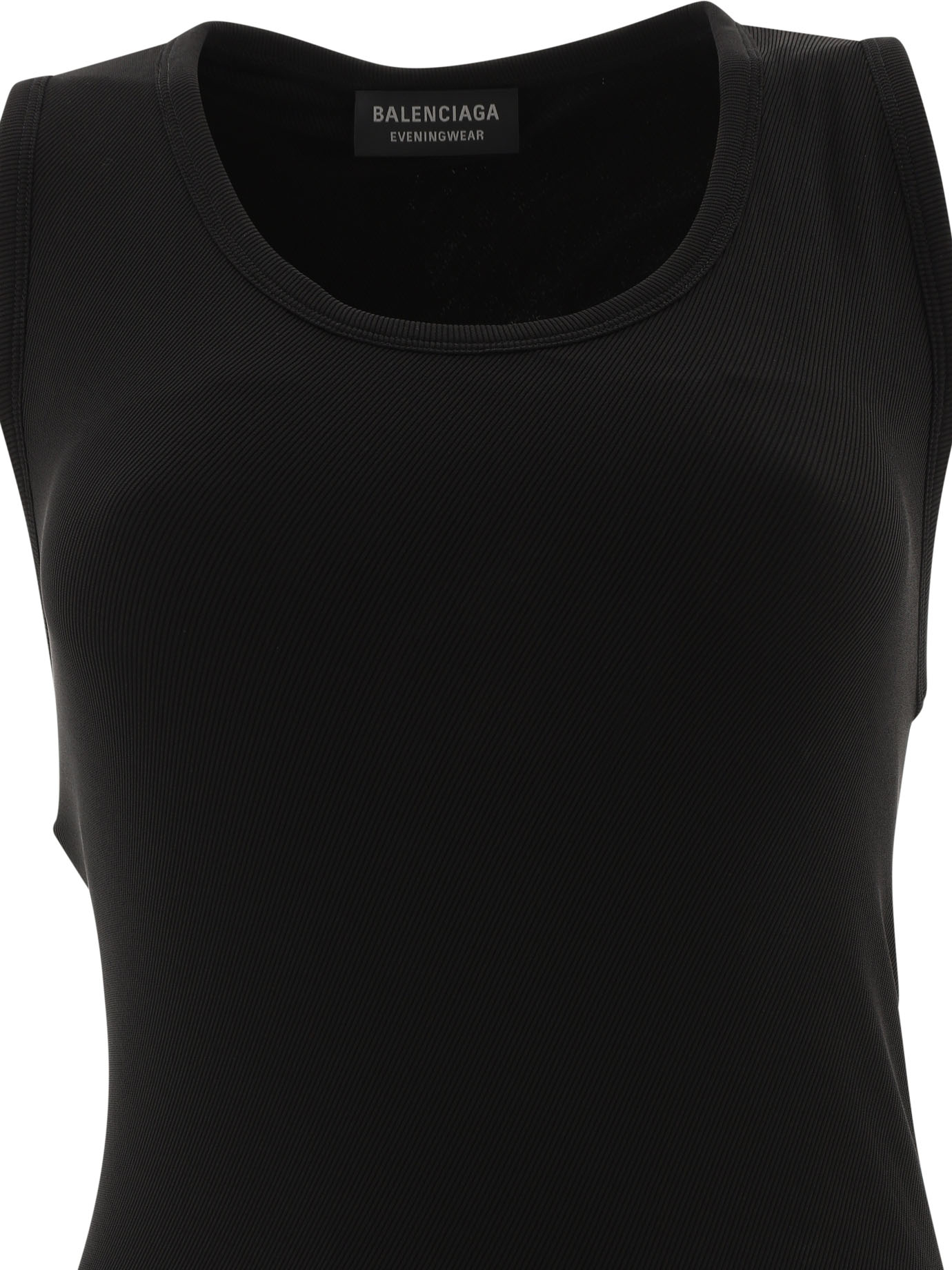 Ribbed jersey sleeveless dress - Image 3