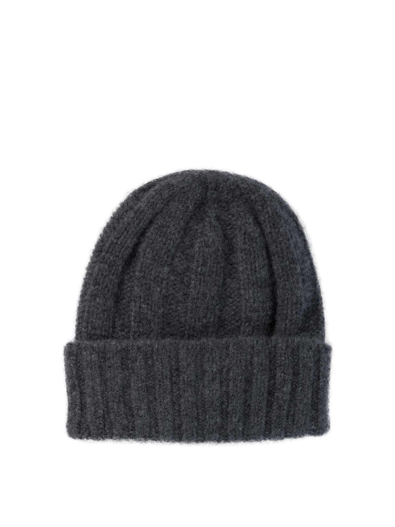 Ribbed cashmere beanie