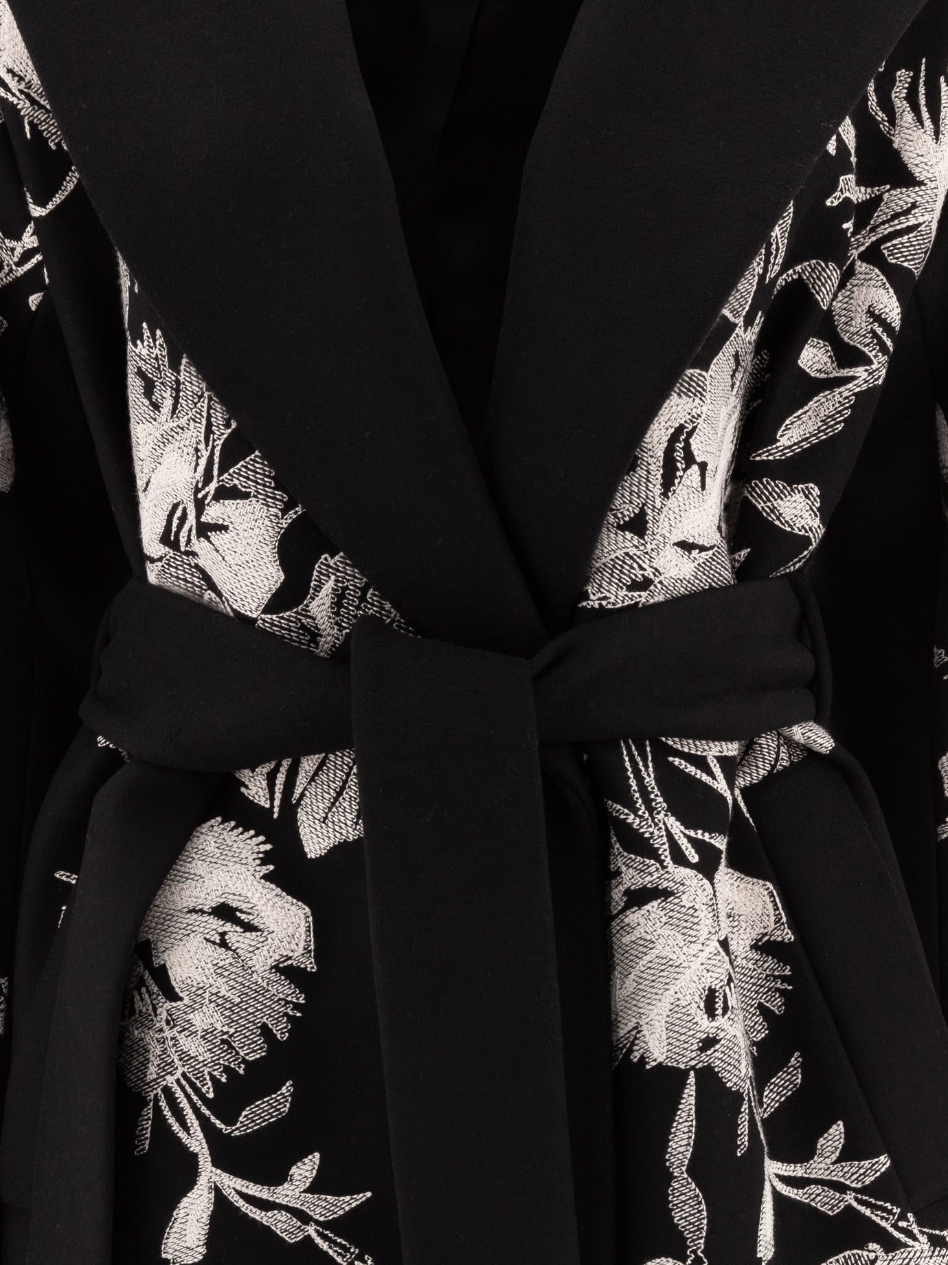 Wool embroidered coat - Image 3