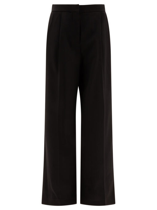 Wool pleated trouses